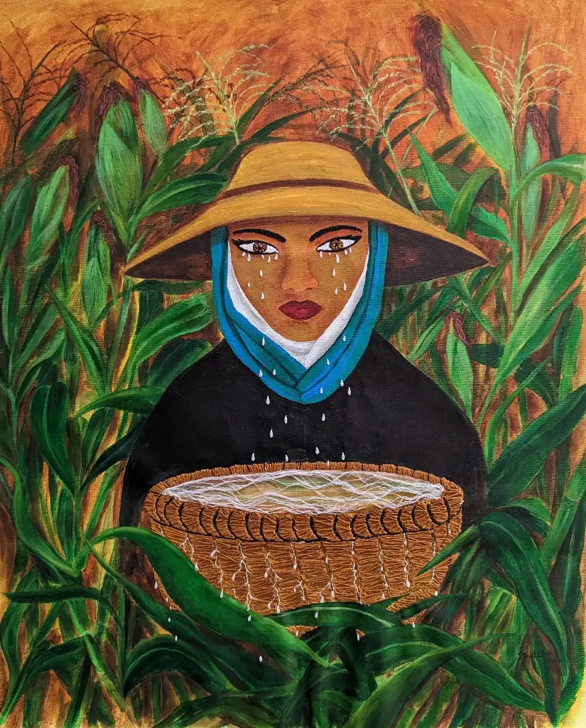Agua en Canastas - 26.5" by 21"