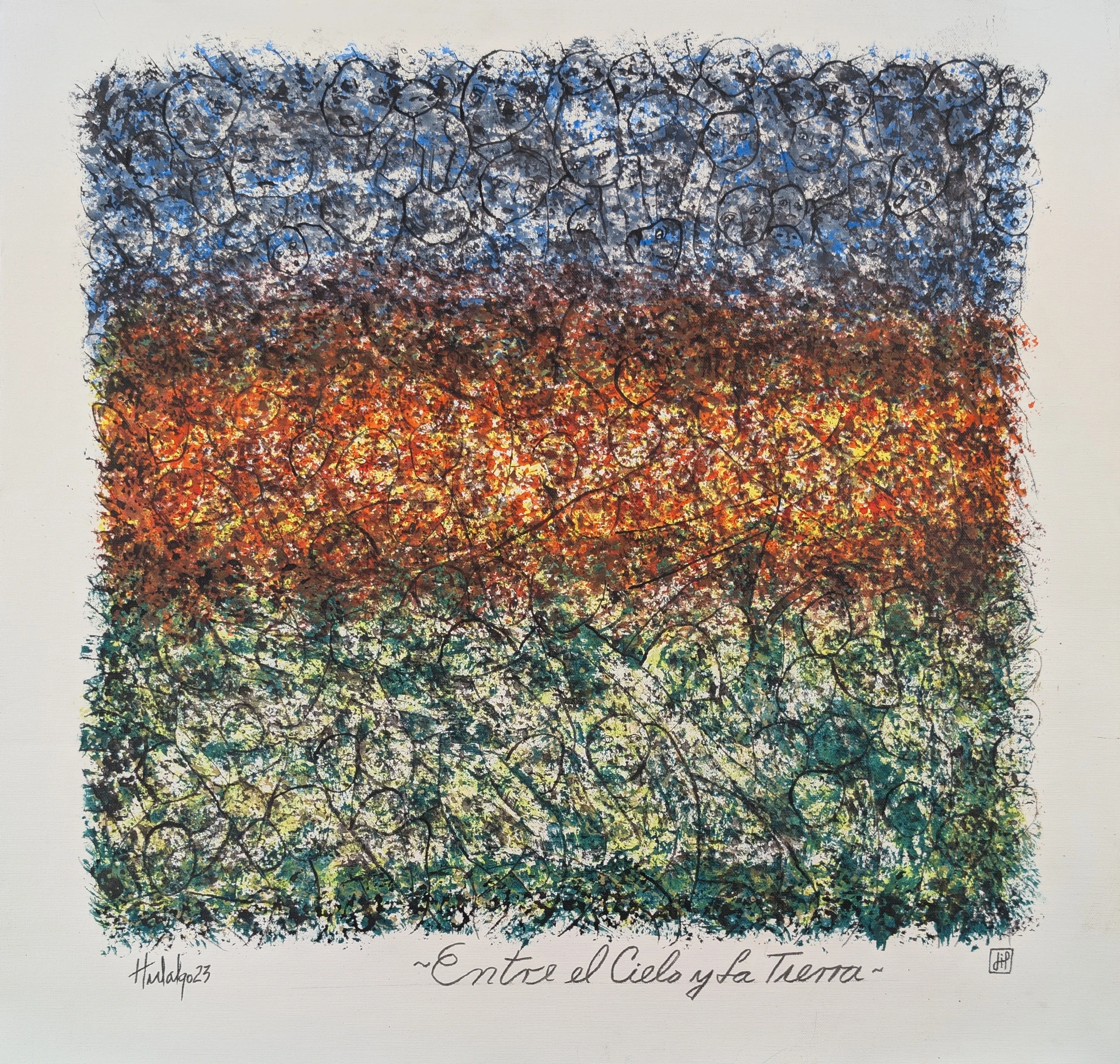 Entre el Cielo y la Tierra - 23.5" by 22"