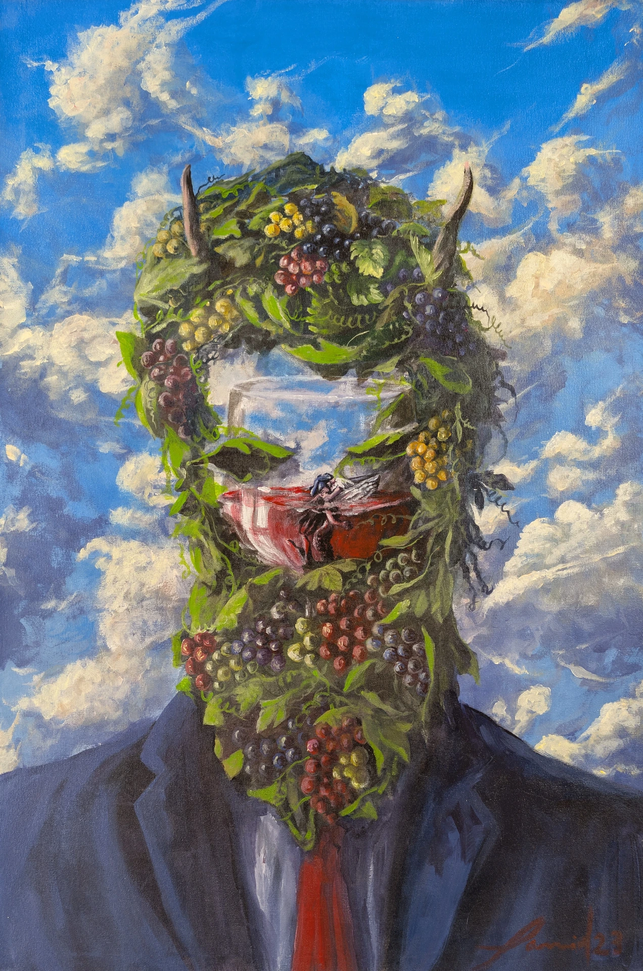 Entregados al Vino - 29.5" by 20"
